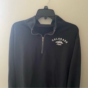 Dark Gray Half Zip Sweatshirt